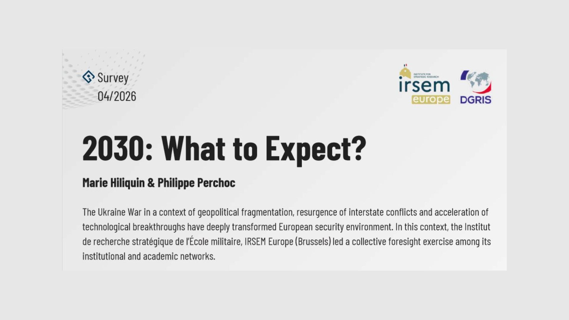 2030: What to Expect?