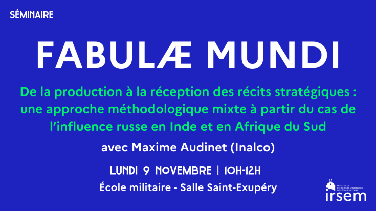 De la production à la réception des récits stratégiques : une approche méthodologique mixte à partir du cas de l'influence russe en Inde et en Afrique du Sud